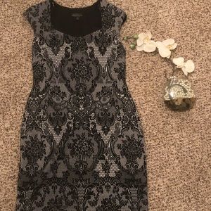 Ornate print dress